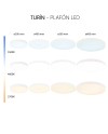 TURIN * ROUND LED CEILING  50W CCT - 60 CM